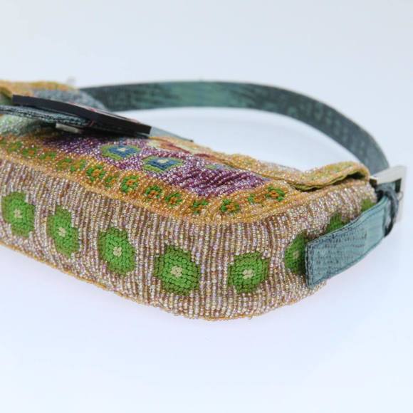 FENDI Mamma Baguette Shoulder Bag Beads Multicolor Auth yk8154A - Picture 15 of 16